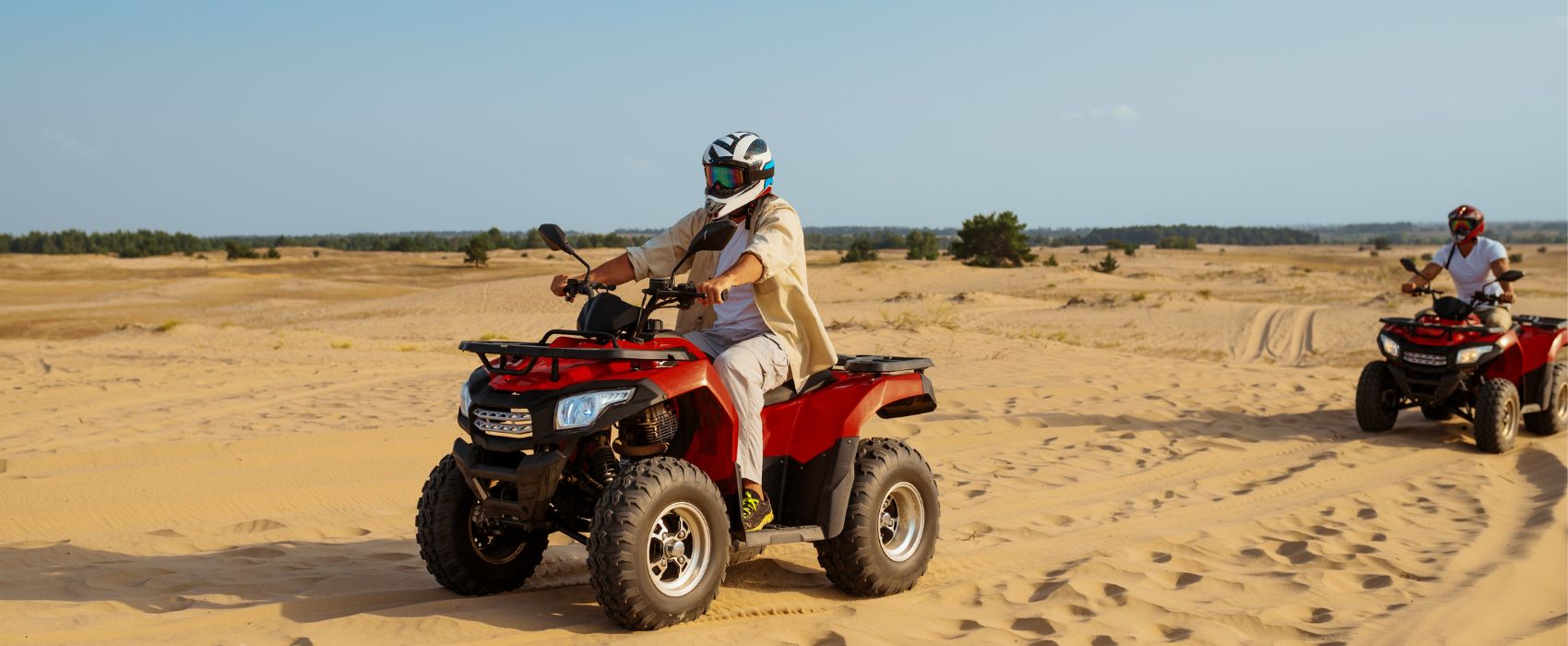 beginners quad biking with guide