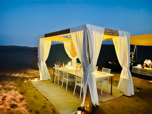 private dinner dubai desert